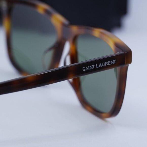 Final Price! Saint Laurent SL501 003 Havana/Green Sunglasses - Picture 11 of 12
